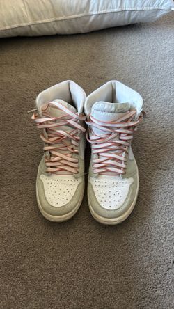 Air Jordan mid white/mint green suede