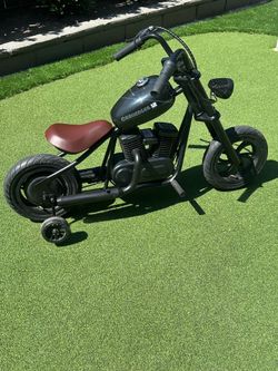 Hyper GoGo Kids Motorcycle E Bike Challenger 12 Cruiser  w/ Training Wheels