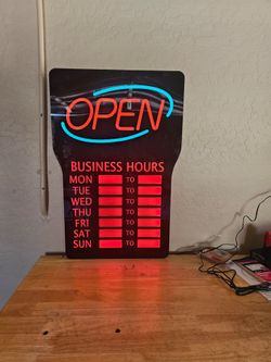 LeD open sign