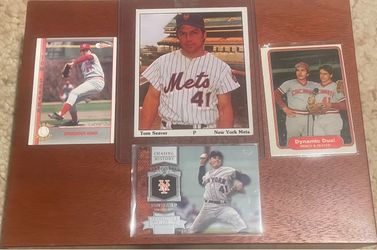Lot of 4 Tom Seaver Mets cards