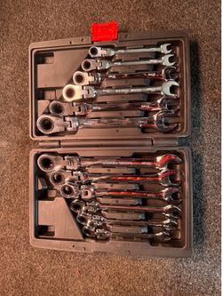 12 Piece Flex Head Ratcheting Wrench Set 8-19mm