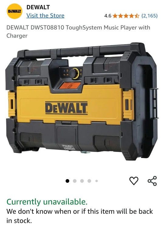 DeWalt Bluetooth Speaker