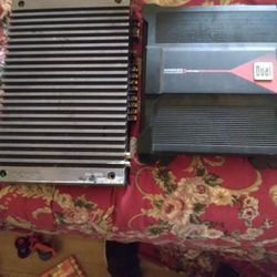 Car Audio Amps Both Work 400watt Dual 750watt Sony 