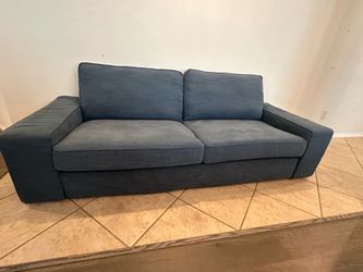 🛋️ Blue-Gray Sofa – IKEA Quality – Excellent Condition