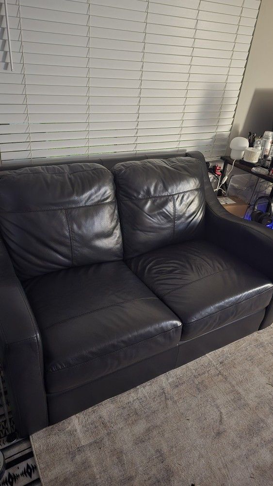 Leather Sofa + Love Seat