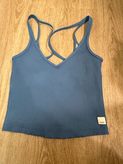 Brand New Vuori Turquoise Ribbed Tank Top size xs