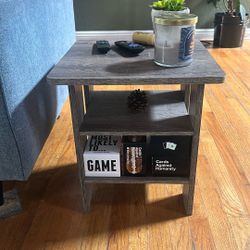 Wood Side Table 