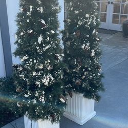Decorative Christmas Topiary’s  72”