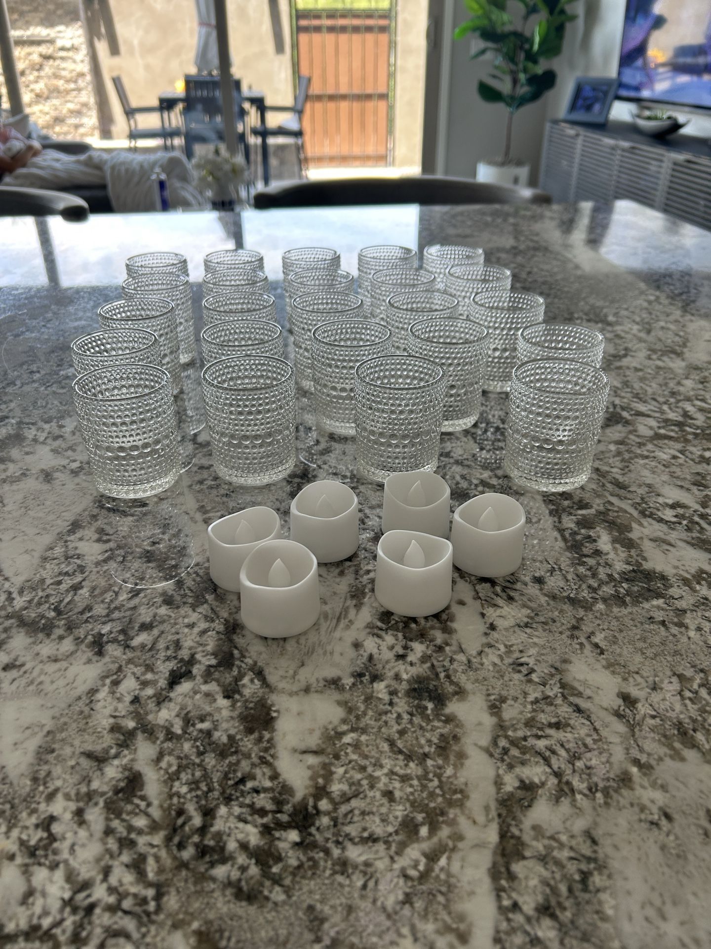 24 Votives with Tea Light Candles