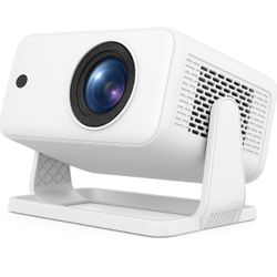 Smart Projector with Netflix, Android 13, WiFi 6, Bluetooth 5.2, 4K Support, Dolby Audio, Auto Focus – 1080P Portable Home Theater for Movies, Gaming,