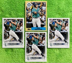 Cal Raleigh 2022 Topps Series 1 Rookie Card Lot Seattle Mariners 