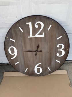 Giant 36” Wooden Clock
