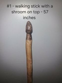 Hand whittled walking sticks