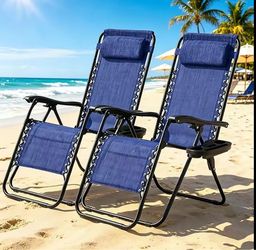 Brand New Zero Gravity Chairs Set of 2