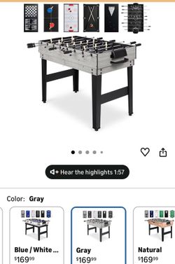Best Choice Products 2x4ft Combo Game Table Se