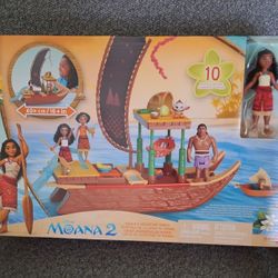 Disney Moana 2 Adventure Canoe Playset