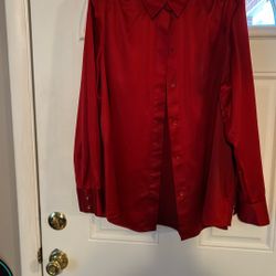Women’s Red Blouse, Size 2X, 20/22, NWOT 
