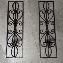 Metal Wall Candle Holder