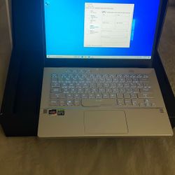 ASUS - ROG Zephyrus G14 14" Gaming Laptop - AMD Ryzen 9-16GB Memory - NVIDIA GeForce RTX 2060-1TB SSD - Moonlight White