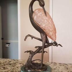 Tin Chi Heron Lamp