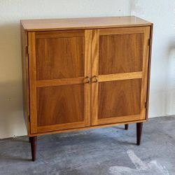 Christian Hvidt for Søborg Møbler — Danish Modern Cabinet with Brass Pulls 1960s
