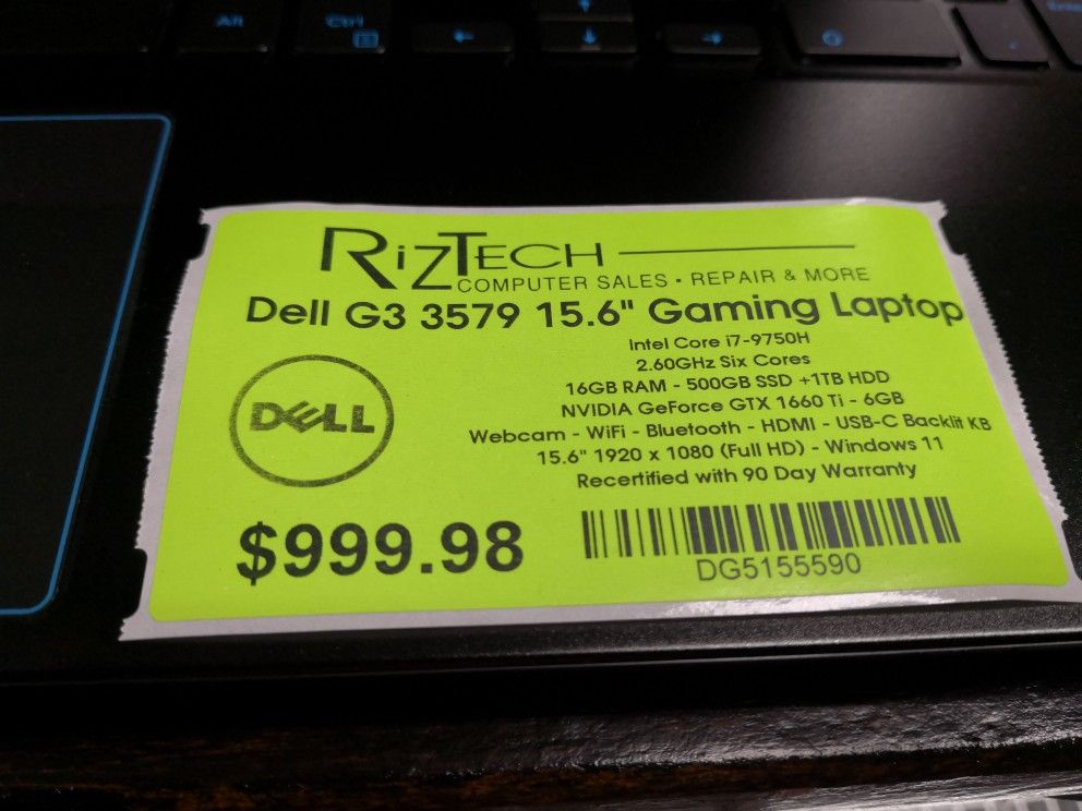 Dell G3 3579 15.6" Gaming Laptop