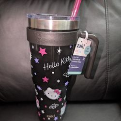 Never Used.  Zak! Hello Kitty Stainless Steel Tumbler 40oz