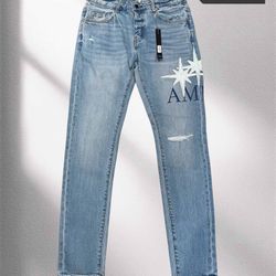 Amiri Star Logo Denim Jeans 