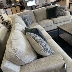 Bovarian Stone Beige L Shape Cozy Sectional Sofa /P