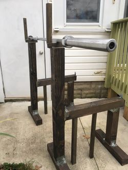 Handmade squat rack
