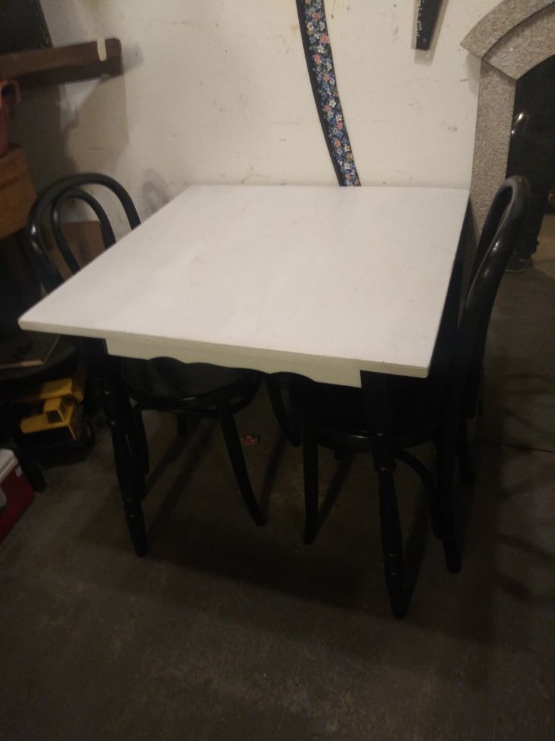 Small table and two chairs $50