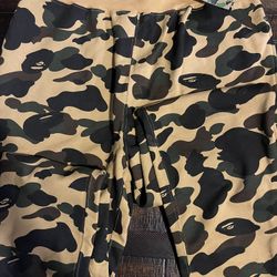 New Authentic Bape Brand A Bathing Ape Camo Sweat Pants