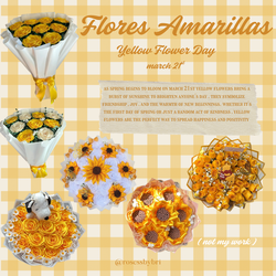 flores amarillas ( yellow flower day ) menu