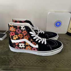 Men's Sk8 - Hi Flower Black