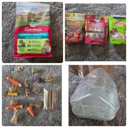 Small Animal Supplies. Food / Treats / Sand Bath 