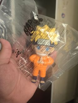 Naruto, Sasuke, Gara toys. (BK Jr meal toys)