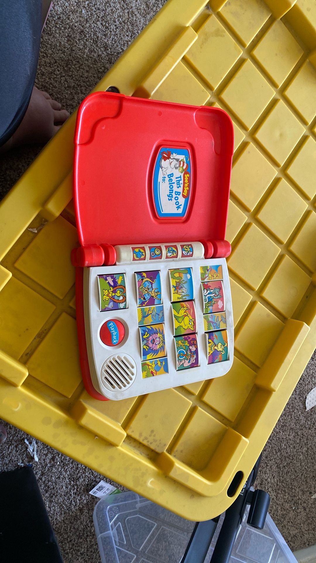 1997 DR. SEUSS RHYME MAKER SEE'N SAY