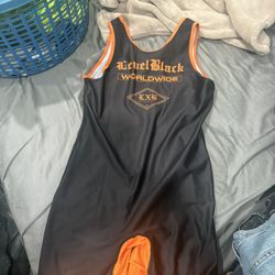 Level X Black Wrestling Singlet 