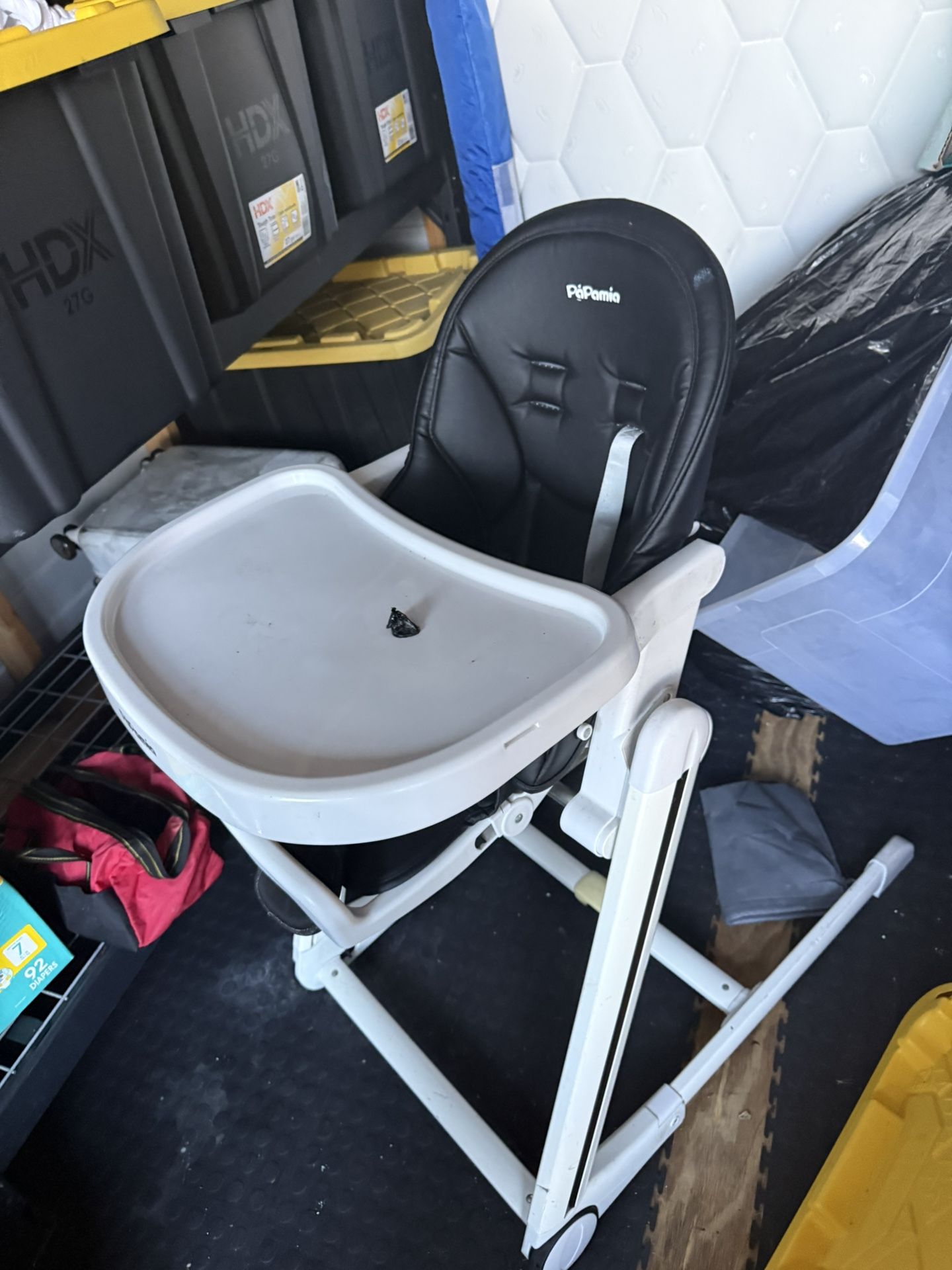 Baby Food Chair Black And White