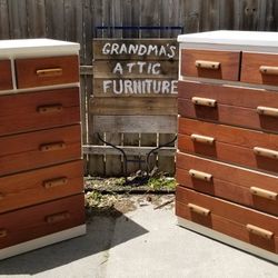 Tall White Matching Dressers 2x