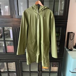 Rains Green Raincoat  L