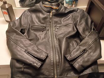First classic cowhide weather motorcycle jacket