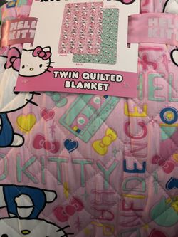 Hello Kitty Quilt Blanket Twin