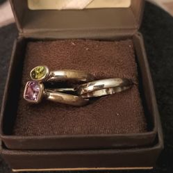 Two Birthstone Rings 
