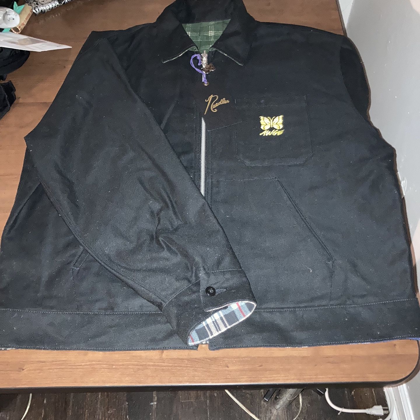 Awge x Needles Reversible Work Jacket in Black, Men's (Size Large) for Sale  in Oakland Park, FL - OfferUp