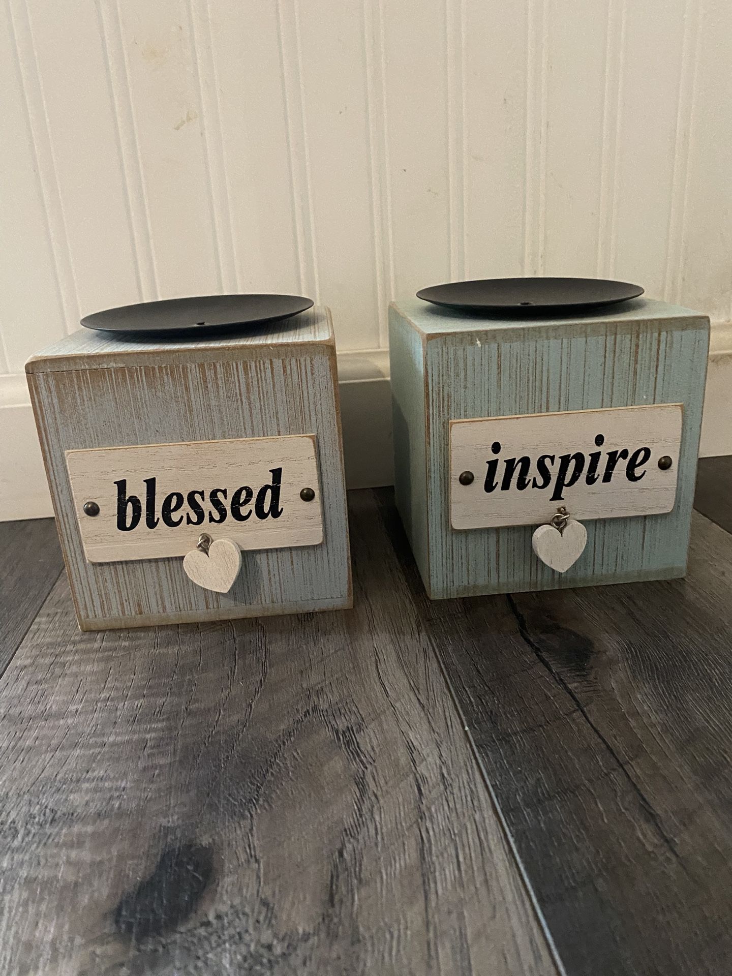 Wooden Candle Holders