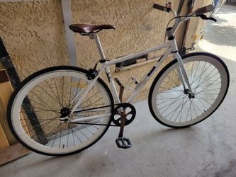 White fixie Med Rider