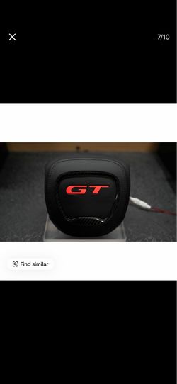 RGB Carbon Fiber Steering Wheel Airbag Cover