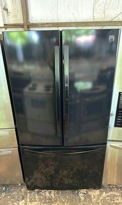 Kenmore Black French Door Fridge - Great Condition, Spacious Interior
