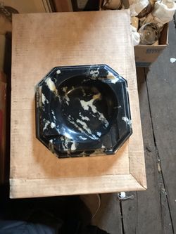 Antique marble ashtray